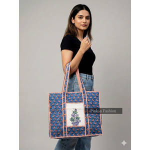 Sac fourre-tout en coton uni fait à la main avec fermeture éclair, idéal pour l'été, l'automne, l'hiver, les courses, les voyages, cadeau personnalisé pour elle, rose - Product Image 1
