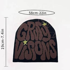 Venta al por mayor logotipo personalizado gorros de moda sombreros de alta calidad cálido invierno desgaste gorros de punto sombreros - Product Image 4