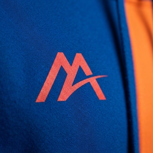 MATTIERA <b>Mens</b> Blue Orange Two Tone Zip Up Hoodie <b>Red</b> Logo Fleece <b>Sweatshirt</b> Streetwear Casual Hooded Jacket Custom Wholesale OEM - Product Image 5