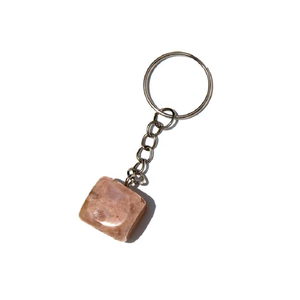 Llavero de cristal de alta calidad, cuarzo de ágata Sakura, cubo de piedra natural, regalos para mujeres, mayorista de llaveros - Product Image 6
