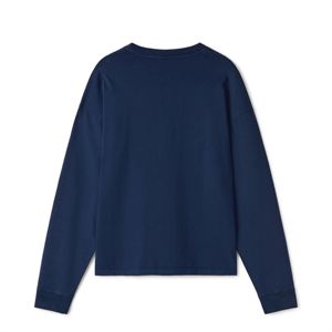 เสื้อยืดผู้ชายแขนยาวคอโอ220GSM คอมบ์ใหม่สำหรับฤดูใบไม้ร่วงเสื้อยืดผ้าฝ้าย100% ชุดออกแบบได้ตามที่ต้องการ - Product Image 2