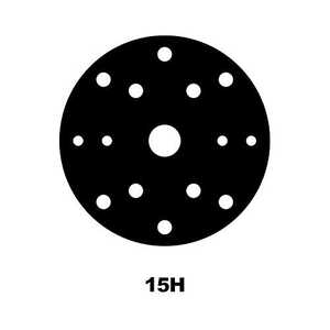 Ponceuse orbitale aléatoire pneumatique de 6 pouces avec aspiration, support auto-agrippant à 15 trous, orbite de 3/16 pouces - Product Image 1