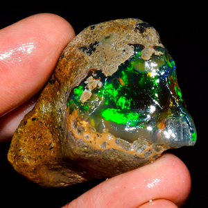 Pierre précieuse en vrac, multi opale de feu, pierre précieuse brute d'opale éthiopienne, opale éthiopienne brute, pierre précieuse d'opale naturelle, 52.5 Cts. R-100 - Product Image 4