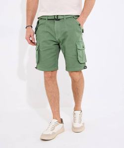 กางเกงขาสั้นผ้าคอตตอนสำหรับผู้ชายกางเกงขาสั้นผู้ชายใส่สบายแบบแห้งเร็วและทนทานมีตัวเลือกสีพื้น100% - Product Image 4