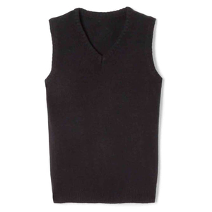 Gilet pull personnalisé pour collège, col en V, 100 % acrylique, anti-boulochage, style unisexe, logo personnalisé, uniforme scolaire sur mesure - Product Image 3