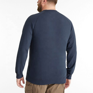 Sudadera Casual de Invierno para Hombre con Puños Acanalados, Algodón Premium, Poliéster, Mangas Raglán, Color Sólido, Forro Polar, Personalizable - Product Image 4