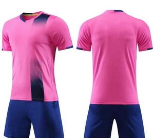 Uniforme de Fútbol Profesional Unisex Personalizado por Sublimación, Anti-UV, Secado Rápido, Transpirable, Conjunto de Camiseta y Pantalones Cortos para Equipo - Product Image 1