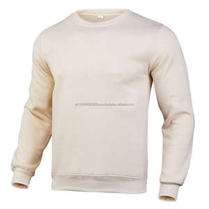 Sudadera 100% de algodón con diseño personalizado para hombre, cuello redondo, manga larga, teñido liso para invierno, estampado digital con patrones sólidos - Product Image 6