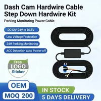 Kit de Cableado para Tachógrafo y Cámara de Salpicadero de Vehículos, Reductor de Voltaje de 12V/24V a 5V, Monitoreo Continuo de 24 Horas para Coches Tipo C, Venta al por Mayor