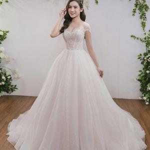 OEM Dentelle de haute qualité pour les mariages d'été des adultes fait à la main Vintage Floral Ball Print Luxury Ball Gown Beading Plus Sizes - Product Image 1