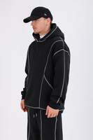 Ensemble survêtement homme en molleton épais respirant et écologique, grande taille, avec logo personnalisé