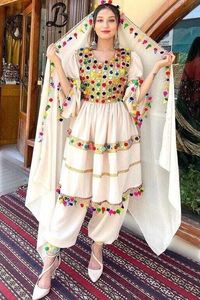 ชุดเดรสสำหรับสตรีชาวอัฟกานิสถานที่สง่างามสำหรับกิจกรรมพิเศษและคอลเลกชันแฟชั่นคูจิ - Product Image 4