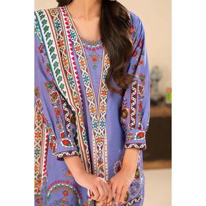 Traje Salwar Kameez de 3 Piezas en Algodón Khaddar Estampado con Dupatta para Festivales, Ropa Étnica, Estilo Pakistaní, Vestido Indio SD-52259 - Product Image 2