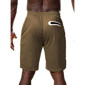 Pantalones Cortos Deportivos para Hombre 2025, Antiarrugas, Elásticos, Cintura Media, Malla de Poliéster, Cierre con Cordón, Color Sólido - Product Image 6