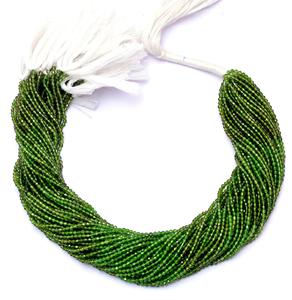 Natural Micro Chrome Diopside Faceted Green <b>Beads</b> Strand for Jewelry Setting-<b>Direct</b> From Manufacturer - Product Image 4