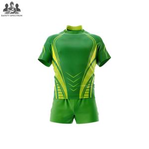 Conjuntos de Uniformes de Rugby para Hombre, Ropa Deportiva, OEM, Alta Calidad, Impresión de Logotipo Personalizada por Transferencia de Calor, 100% Poliéster, Ecológico, Secado Rápido - Product Image 3