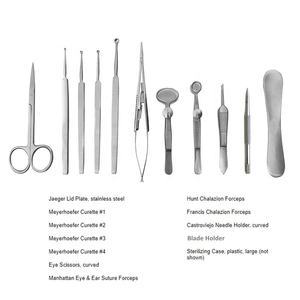 Ensemble d'instruments Chalazion en acier inoxydable de haute qualité 12 pièces pour la chirurgie ophtalmique avec boîtier de stérilisation - Product Image 6