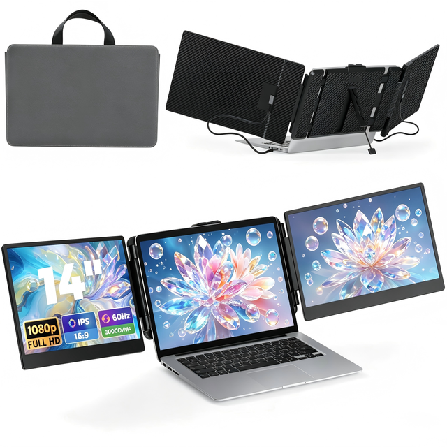 Financial Data Analysis Side Extra Notebook Display Word Excel Editing Side Monitor Online Course Live Side Expansion IPS Panel