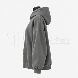 Sudadera con Capucha Gris para Mujer, 100% Algodón, Tejida, Informal, con Bolsillos, Estilo Urbano, Forrada, de Secado Rápido, para Otoño - Product Image 5
