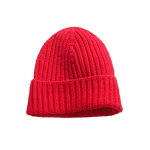 Fabrication Bonnets Chapeaux Hiver Rouge Col LOGO Jacquard Oversize Unisexe Hommes Chauds Bonnets Enfants Blanc Strass Satin Doublé Bonnets - Product Image 1