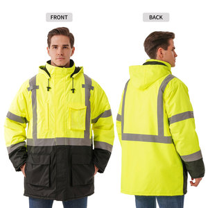 Chaqueta de Seguridad de Nailon y Poliéster para Trabajo, Chaqueta de Seguridad Personalizada, Chaqueta de Seguridad de Alta Visibilidad Más Vendida - Product Image 2