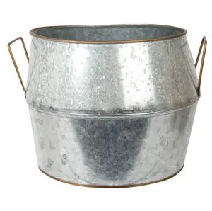 NOVA FLORES DE CHEGADA PLANTER DE PENSAMENTO/PLANTER GALVANIZADO POT/PLANTER DE DESIGNER PARA JARDINAGEM E FLOWERING PLANTER DE PENSAMENTO