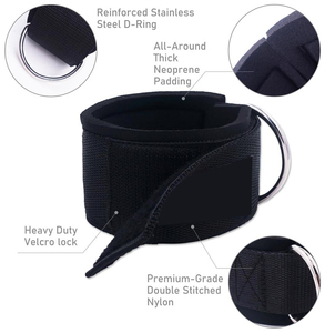 Neopreno grueso acolchado para máquinas de cable Glute Fitness Muslo Piernas Fuerza Entrenamientos Puños Correas POR INDUSTRIAS INCREÍBLES - Product Image 3