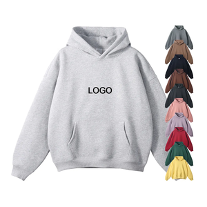 100% Cotton Hoodies Blank <b>Thick</b> <b>Fleece</b> Heavy Weight 480 GSM High Quality Hoodies Custom Printed Logo Men's Hoodies & Sweatshirts - Product Image 1