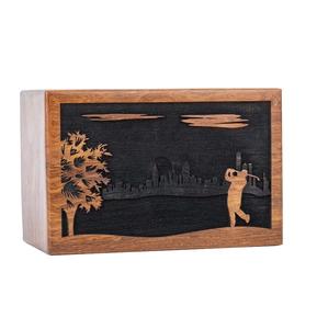 Handmade Rosewood Urn <b>for</b> Human <b>Ashes</b> Adult Personalized Wooden Box Pet Urn <b>for</b> Dogs Cats Handcrafted - Product Image 3