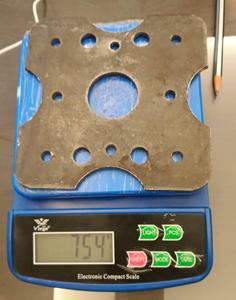 ฐานรองดอกไม้เหล็กสไตล์อินดัสเทรียล น้ำหนัก 754 กรัม ชุบสังกะสี สำหรับงานก่อสร้าง โครงสร้างพยุง และนั่งร้าน - Product Image 3