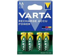VARTA pil Ready2Use HR06 1350 mAh şarj edilebilir AA nikel Metal hidrit NiMH BL4 4008496884346 - Product Image 1