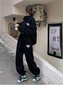 Conjunto de sudadera y pantalones con forro polar para mujer, conjunto informal de 2 piezas para correr y deportes a la moda, novedad de Otoño/Invierno 2025 - Product Image 6