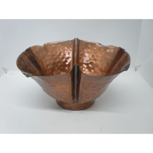 Hammered Design Customized Shape Fruit Bowl Newest Design Handmade Copper Plated Tableware <b>Food</b> <b>Server</b> Bowl - Product Image 6