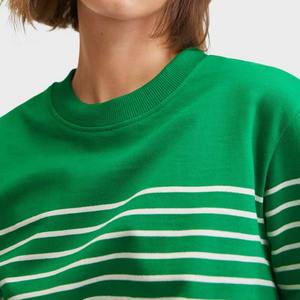 Sudaderas transpirables personalizadas para mujer, sudaderas informales de algodón con cuello redondo y forro polar liso de gran tamaño - Product Image 3