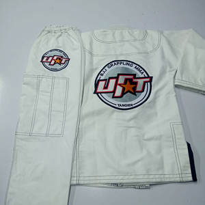 Vente en gros BJJ Gi Blanc Jiu Jitsu Kimono Kimono De Jiu Jitsu Perle Armure Or Jiu Jitsu Gi Personnalisé Uniforme BJJ Gear Kimono - Product Image 6