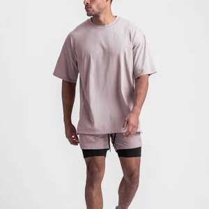 เสื้อยืดสำหรับวิ่งของผู้ชายเสื้อยืดแห้งเร็วน้ำหนักเบาสำหรับฟิตเนสยิมออกกำลังกายกลางแจ้งและวิ่ง - Product Image 4