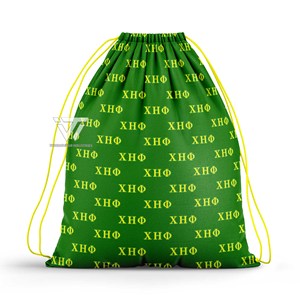 Ropa de hermandad de mujeres Chi Eta Phi griega lista para enviar mochila de gimnasio con cordón de hombro sublimado parafernalia griega - Product Image 1