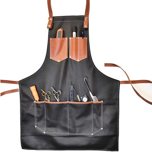 Tabliers de taille à sangle en cuir faits à la main de haute qualité Logo personnalisé Vente en gros en usine-Meilleure cuisine de nettoyage multi-usages pour les chefs - Product Image 4