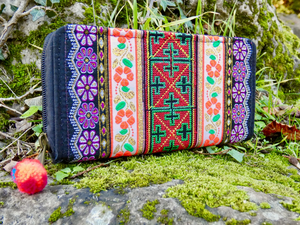 กระเป๋าเงินไทยปักกระเป๋าเงิน Boho กระเป๋าเงินฮิปปี้กระเป๋าเงินสีสันกระเป๋าเงินผู้หญิงของขวัญสำหรับเธอ - Product Image 5