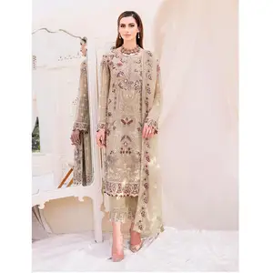 Baju pesta desain Pakistan tradisional gaya baru penjualan laris untuk wanita/harga pabrik baju bordir wanita