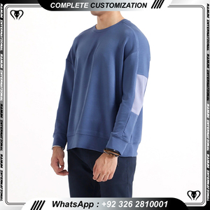 Venta caliente de moda al por mayor de los hombres sudadera de algodón de lana de cuello redondo personalizado sudaderas para los hombres - Product Image 2