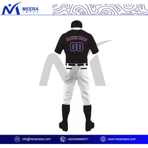Conjunto de uniforme de camiseta de béisbol transpirable de secado rápido para hombre, kit de ropa deportiva de entrenamiento profesional con logotipo personalizado de talla grande - Product Image 4