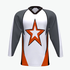 Diseño personalizado Ropa de hockey Uniforme Entrenamiento Jersey de hockey sobre hielo con logotipo del equipo Bordado Deportes cosidos - Product Image 2