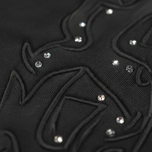 Conjunto Deportivo Personalizado para Mujer 2026, con Estampado, Pedrería, Ligero, de Algodón, Dos Piezas, Sudadera Corta con Capucha y Pantalones Deportivos Holgados, Ropa Urbana - Product Image 4