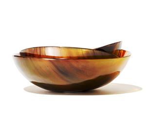 Cuerno de búfalo natural Rústico Moderno Oval Formas redondas Cuerno Plato de afeitar Hecho EN LA India - Product Image 2