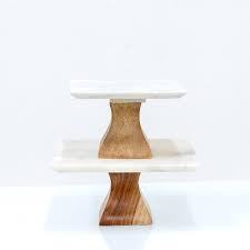 แท่นวางเค้กหินอ่อนแบบตั้งโชว์ขนมเนื้อหินอ่อนสำหรับงานแต่งงานแท่นวางเค้กสำหรับสินค้าขายดีตัวอย่างฟรี - Product Image 4