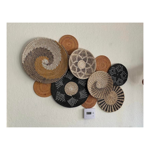 Placa de pared de algas marinas de Vietnam, pieza de decoración tejida artesanal y bandeja de servicio funcional para casas rústicas - Product Image 4