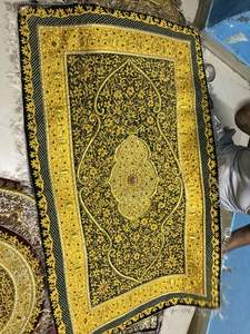 Meilleure vente de tapis décoratif de style moderne Zari Jewel de l'Inde pour améliorer les cadeaux d'intérieur Décoration sur le thème du patrimoine - Product Image 2