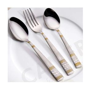 Ustensiles de cuisine ensemble de couverts en métal hôtel Restaurant maison cadeau de mariage ensemble de couverts meilleur ménage couverts en acier inoxydable couverts Se - Product Image 5