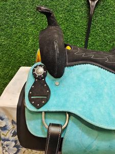 Classic Quality Handmade Synthetic Western Barrel Racing Trail Equestrian Horse <b>Saddle</b> Tack, Free Matching Headstall, Breast - Product Image 6